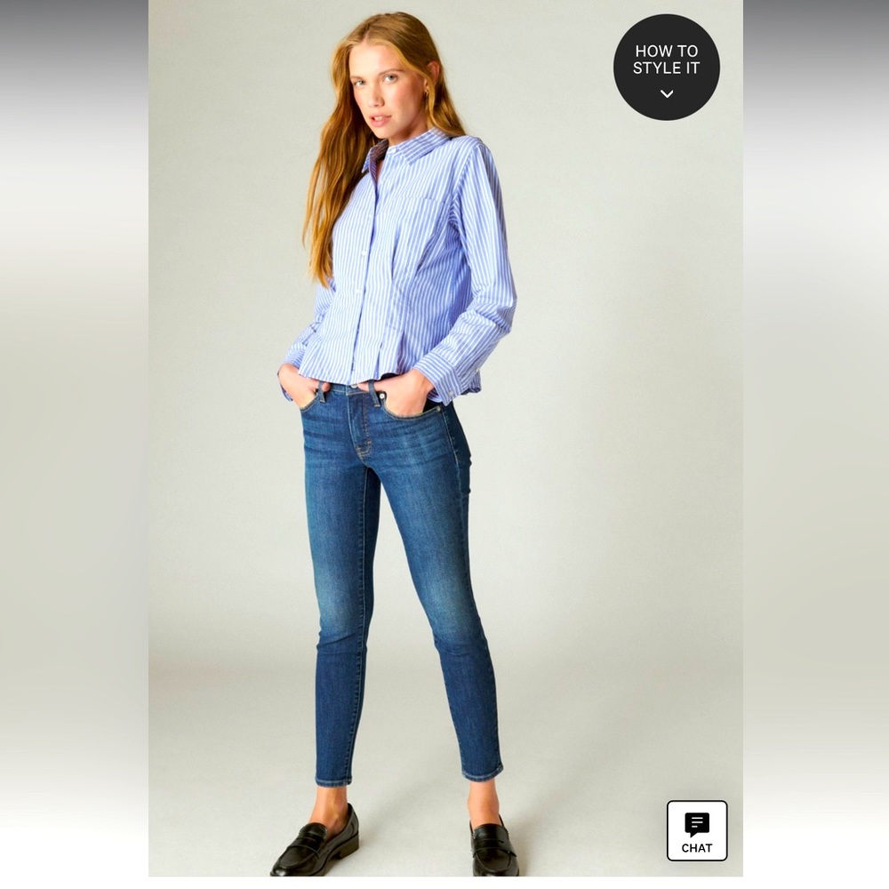 NWT lucky brand Ava skinny mid rise 4/27
